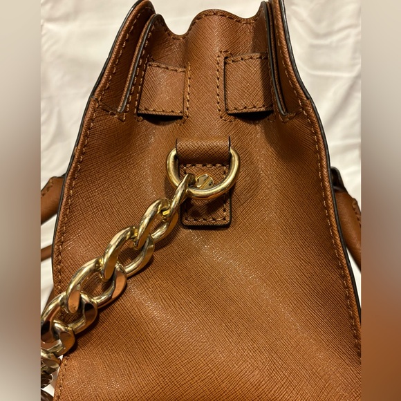 Michael Kors Sheila Small Satchel, Brown Vegan Faux Leather  Michael Kors Brown Leather Satchel